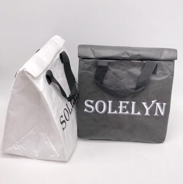 Tyvek Paper Sandwich Cooler Bag Foldable Lunch Bag - Image 6
