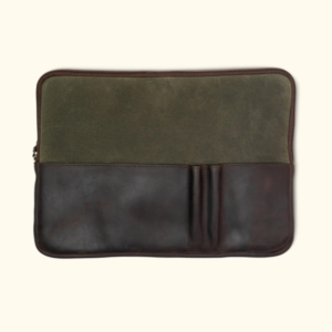 15 Inch Minimalist Waxed Canvas and Leather Laptop Case Rugged Design for Protection and Style Covers & Bags Product Category