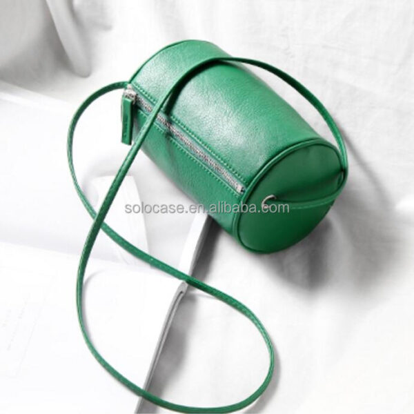 Small Cylinder Arm Bag for Phone and Passport Convenient Messenger Style - Image 3