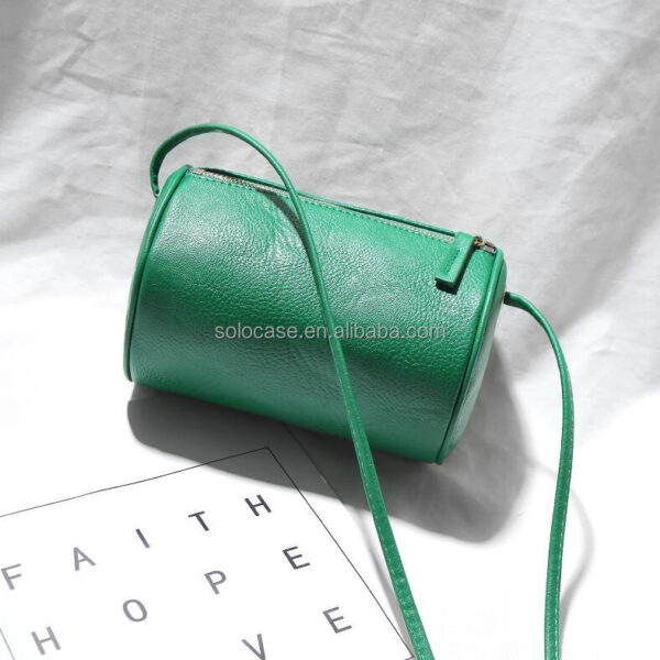 Small Cylinder Arm Bag for Phone and Passport Convenient Messenger Style - Image 4