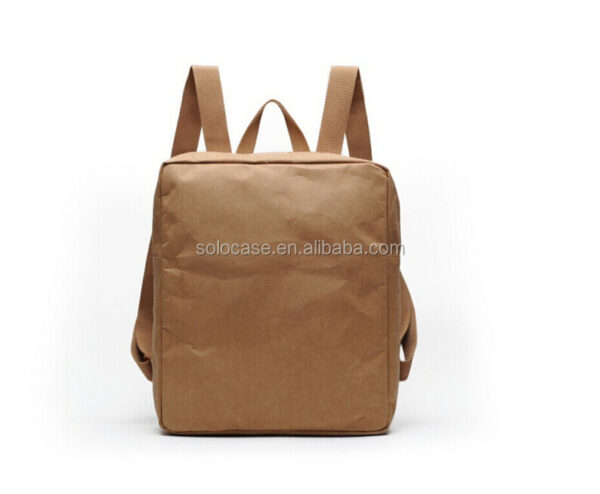 Urban Eco-Friendly Vegan Ecobag Rucksack Unisex Washable Brown Laptop Backpack with Streetstyle for Men and Women