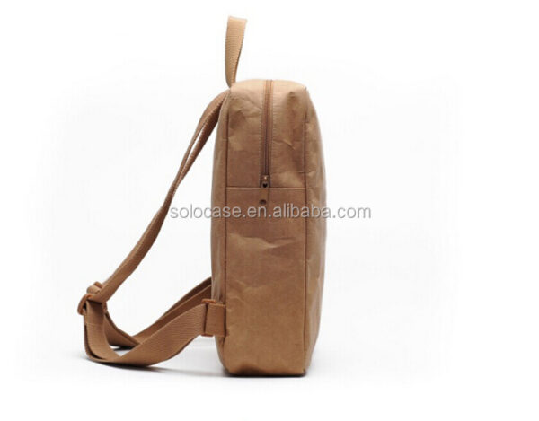 Urban Eco-Friendly Vegan Ecobag Rucksack Unisex Washable Brown Laptop Backpack with Streetstyle for Men and Women - Image 5