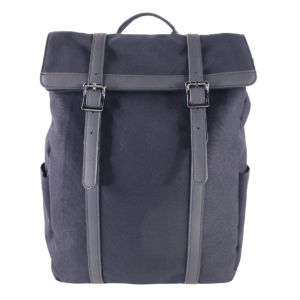 Casual Sports Backpack with Slim-Profiled Roll-Top Design Adjustable Hook-Strap Closure - Image 5
