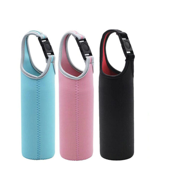Neoprene Glass Water Bottle Carrier Protective Travel Thermoses Coffee Holder Bag Cooler Bags - Bild 2