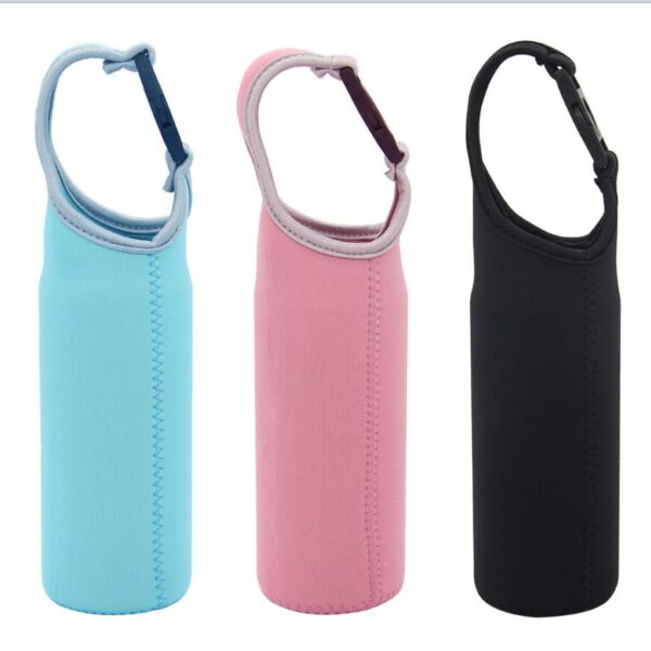 Neoprene Glass Water Bottle Carrier Protective Travel Thermoses Coffee Holder Bag Cooler Bags - Bild 4