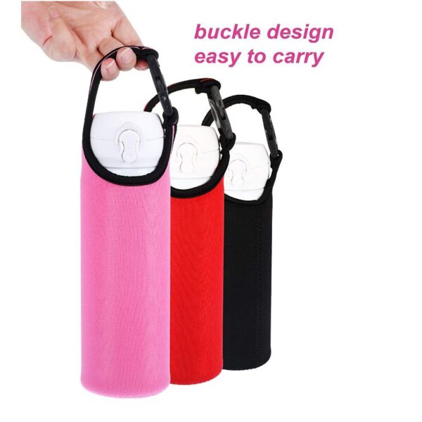 Neoprene Glass Water Bottle Carrier Protective Travel Thermoses Coffee Holder Bag Cooler Bags - Bild 5