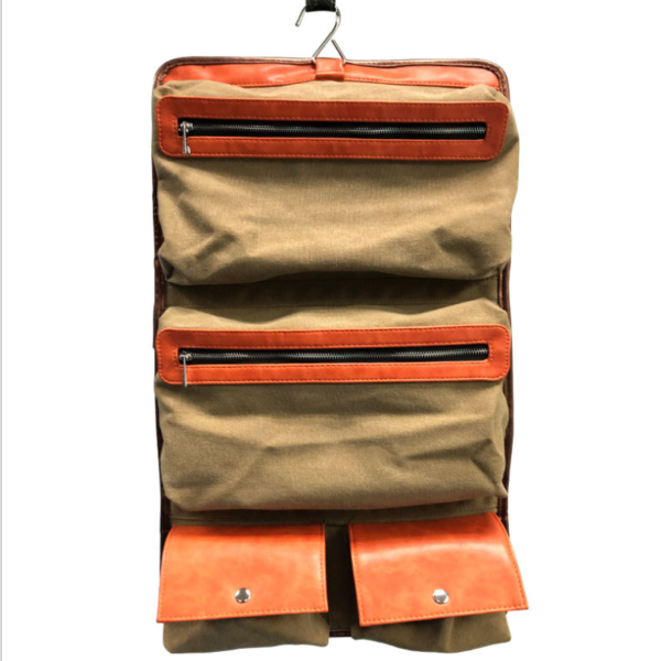 Men's Leather and Waxed Canvas Rolled for Toiletry Bag Cosmetic Bags & Fälle - Bild 4