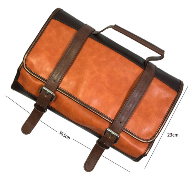 Men's Leather and Waxed Canvas Rolled for Toiletry Bag Cosmetic Bags & Fälle - Bild 6
