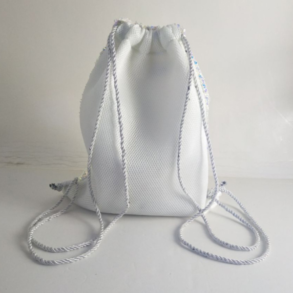 Kids Reversible Sequin Drawstring Backpack Fabric with Sequins on Both Sides - Bild 6