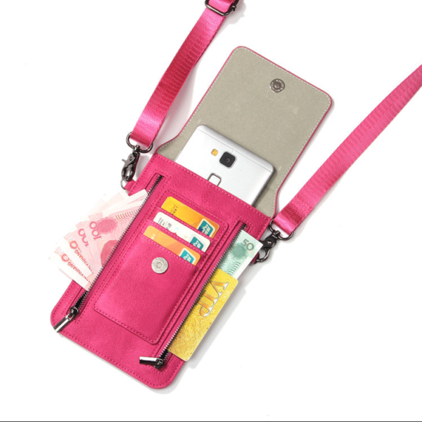 Small Crossbody Phone Shoulder Bag with Card Holder and Wallet Purse Special Purpose Case - صورة 4