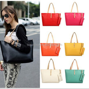 Women's Top-Handle Leather Tote Bag