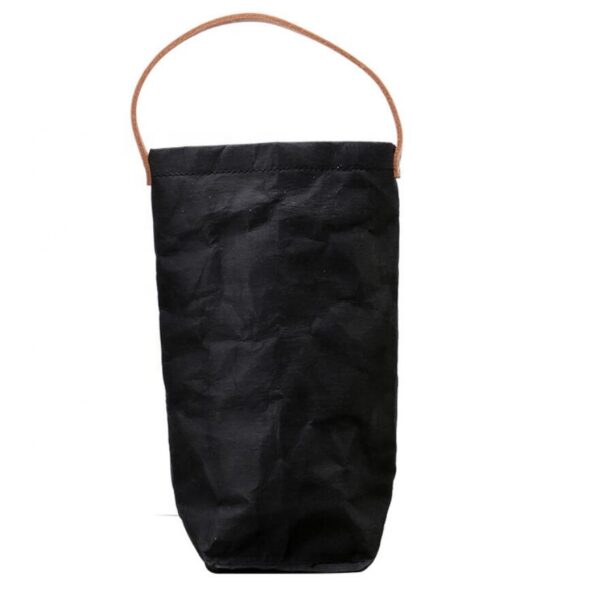 Washable Kraft Paper Wine Cooler Bag in Metallic Silver Tote Bag Style - Bild 5