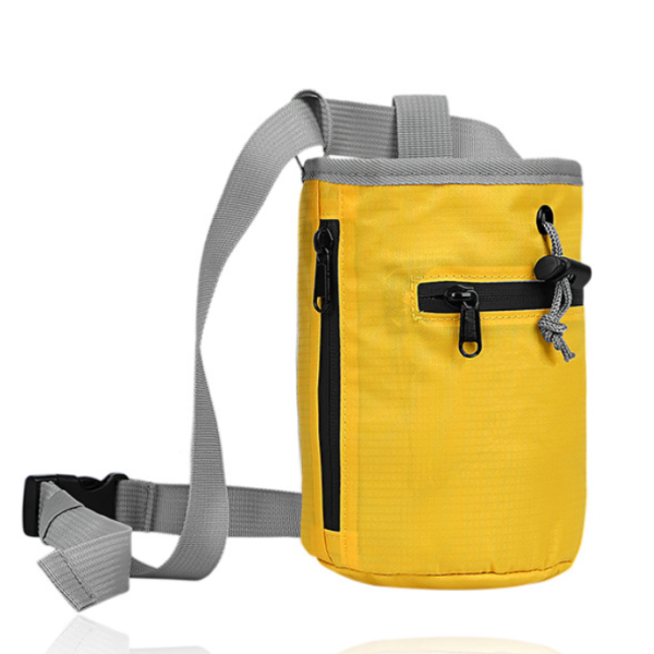 Quick-Clip Rock Climbing Chalk Bag with 2 Large Zippered Phone Pockets Convenient Travel Accessory - صورة 5
