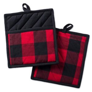 Hot Pad Square Pot Holders with Pocket Resistant Special Purpose Bags & ケース