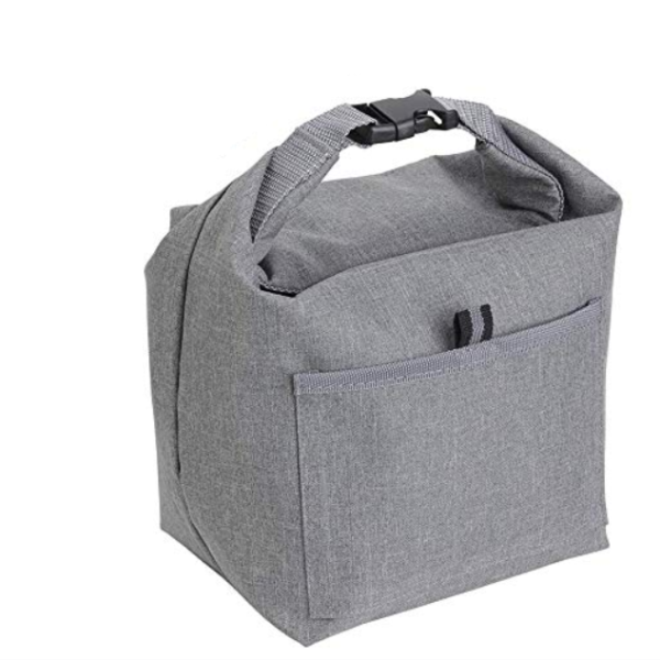 Durable Roll-Top Insulated Cooler Bag for School Lunch Tote Bag - 画像 5