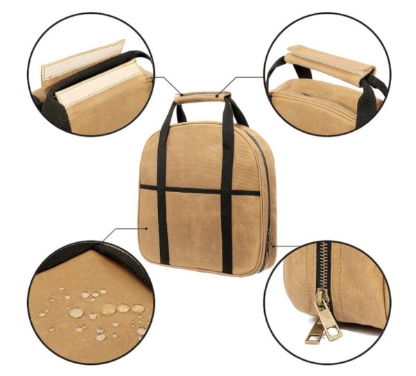 Heavy Duty Canvas Electricians Multiuse Tool Tote Bag Tough Safety Design Versatile Gift Bag - 画像 6