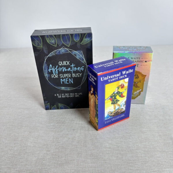 Luxury Tarot Card Playing Cards Deck Holder Tarot Card Gift Tin Storage Box