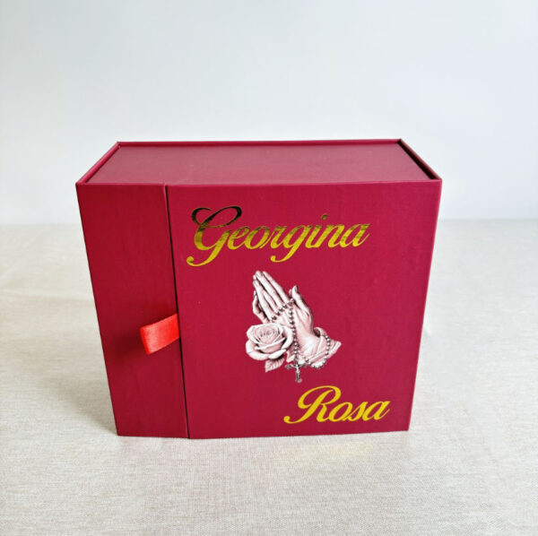 Custom Luxury Rigid Box Cosmetic Paper Magnetic Closure Packaging Gift Box with Foam Insert for Women - Image 2