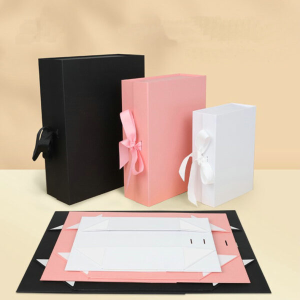 Custom Design  High Quality  Foldable Gift Package Boxes Hot Stamping Paperboard Packaging Box With Magnetic - 画像 4