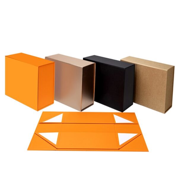 Custom Design  High Quality  Foldable Gift Package Boxes Hot Stamping Paperboard Packaging Box With Magnetic - 画像 5