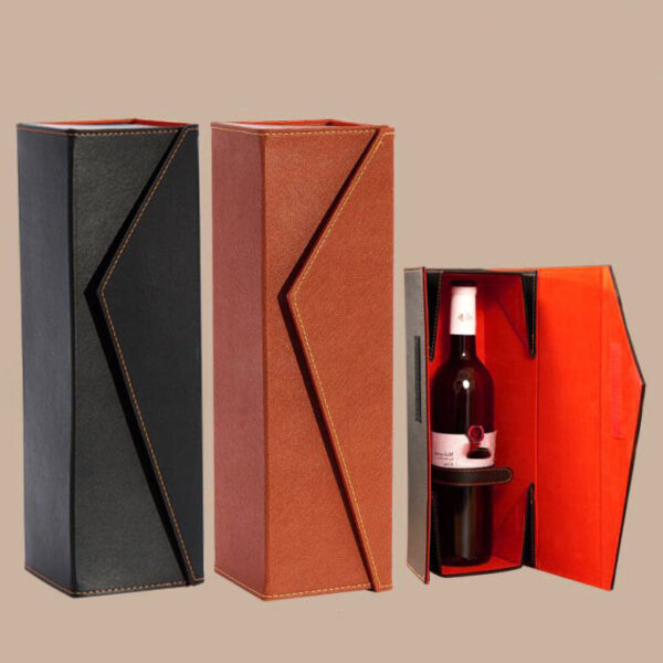 Wholesale Custom Whiskey Wine Paper Boxes Individual Wine Box Single Red Wine Box Packaging - 画像 4