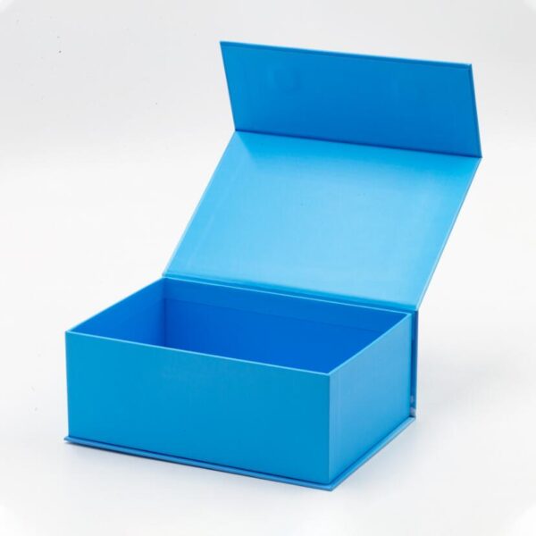 Custom Printed Cardboard Matte Black Box Plain Gift Jewelry Magnet Packaging Magnetic Flip Paper Folding Gift Box - Image 3