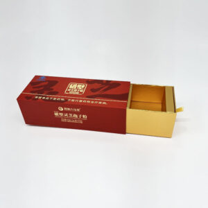 Sliding Drawer Paper Cardboard Gift Box with Foam Insert for Jewelry Cosmetics Packaging