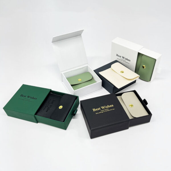 Sliding Drawer Paper Cardboard Gift Box with Foam Insert for Jewelry Cosmetics Packaging - 画像 2