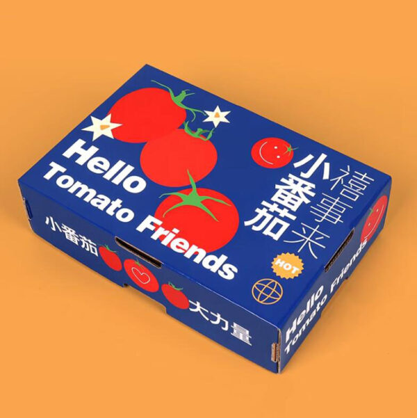 Wholesale Custom Exquisite Tomato Box Fruit Carton Box Vegetable Packaging Box - 画像 3