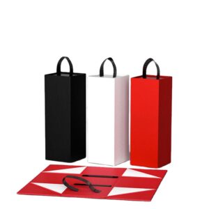Folding Single Wine Glass Bottle Gift Packaging Boxes