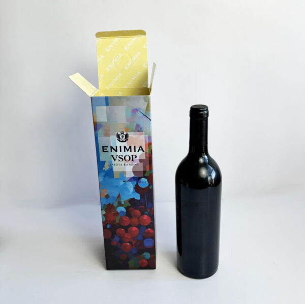 Folding Single Wine Glass Bottle Gift Packaging Boxes - 영상 2