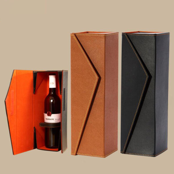 Folding Single Wine Glass Bottle Gift Packaging Boxes - 영상 4