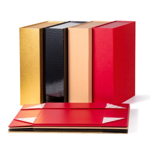 Custom  Foldable Gift Box with Magnet Luxury Magnetic Folding Storage Paper Shoes Clothes Packaging Box