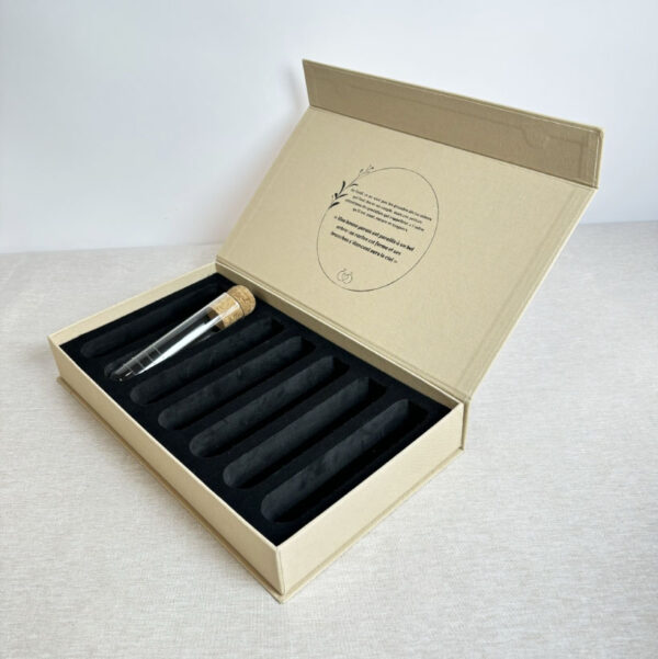 Custom Printing Luxury Linen Magnetism Perfume Packaging Cardboard Box - Image 4
