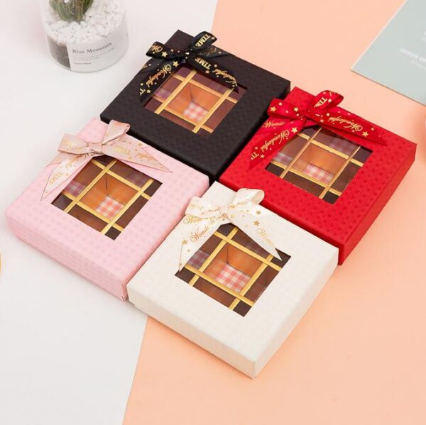 Custom Cardboard Jewelry Paper Box Jewellery Necklace Ring Gift Box Packaging with Clear Window