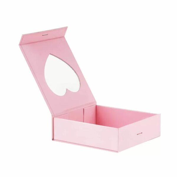 Custom Cardboard Jewelry Paper Box Jewellery Necklace Ring Gift Box Packaging with Clear Window - 画像 2
