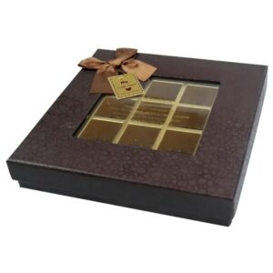 High Quality Cardboard Packaging Paper Transparent chocolate Gift Box with Plastic Window