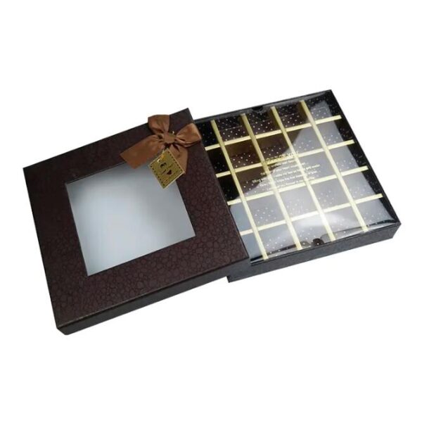 High Quality Cardboard Packaging Paper Transparent chocolate Gift Box with Plastic Window - 画像 2