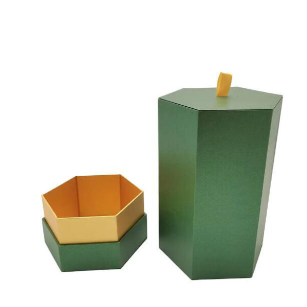Luxury Custom Gold Stamp Octagonal Velvet Flowers Perfume Jewelry Gift Packaging Box - Image 4