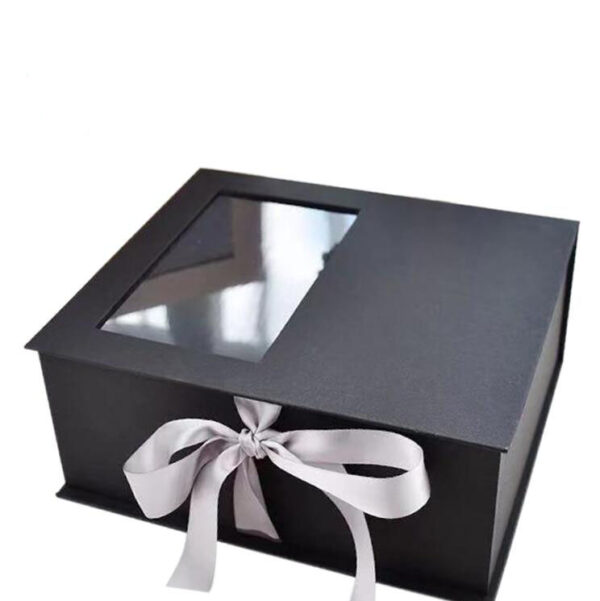 Custom Luxury Packaging Box with Clear PVC Window Gift Box Packaging Paper Box - 画像 4
