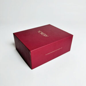 Custom Black With Lid And Foam Insert Luxury Skincare Magnetic Gift Box For Cosmetic Packaging