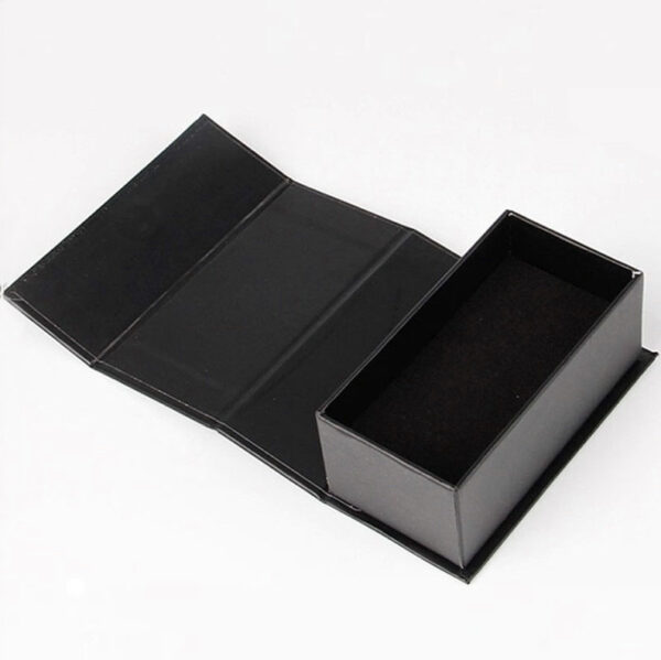 Custom Black With Lid And Foam Insert Luxury Skincare Magnetic Gift Box For Cosmetic Packaging - 画像 3
