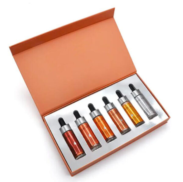 Custom Black With Lid And Foam Insert Luxury Skincare Magnetic Gift Box For Cosmetic Packaging - 画像 4