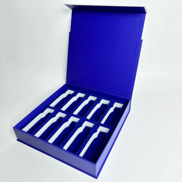 Custom Black With Lid And Foam Insert Luxury Skincare Magnetic Gift Box For Cosmetic Packaging - 画像 5