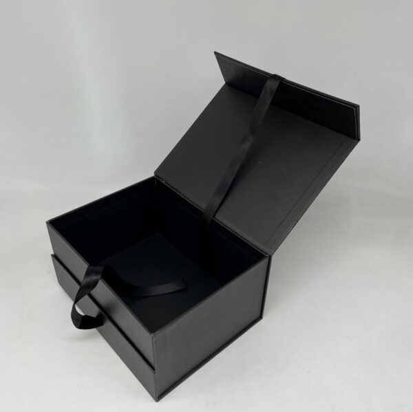 Custom Craft Keepsake Carton Boxes Luxury Magnetic Folding Jewelry Paper Packaging Gift Box with Bow Ribbon - Image 6