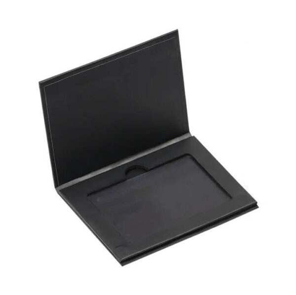 Custom  Natural Linen Magnetic Gift Box Luxury Bank Cards Membership Card Gift Box - 画像 3