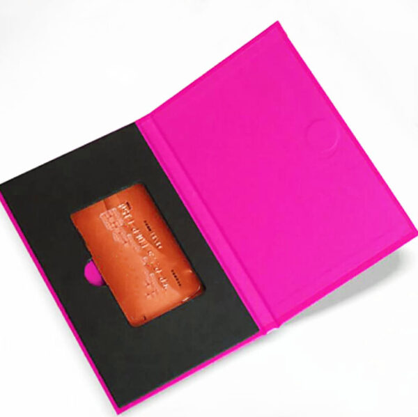 Custom  Natural Linen Magnetic Gift Box Luxury Bank Cards Membership Card Gift Box - 画像 6