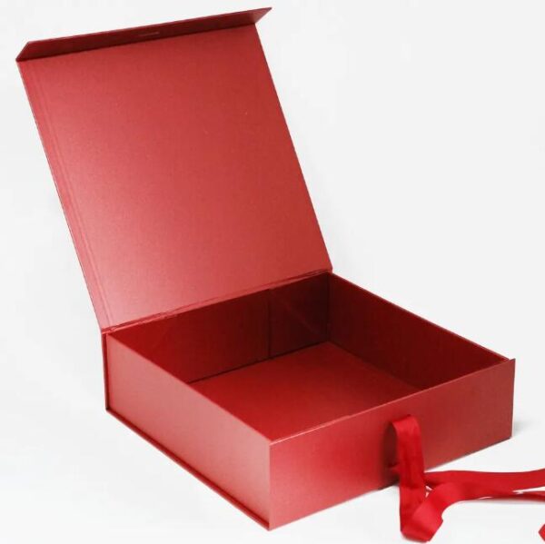 Custom Packaging Gift Box Clothing Cap Paper Boxes Rigid Cardboard Luxury Flap Open Magnetic Folding Shoes Box - Image 2