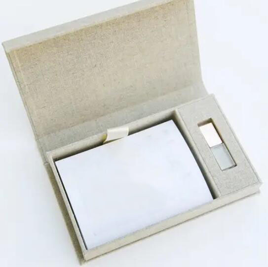 Custom Luxury Linen Cloth Material Book Shape Style Box for Gift Packaging Box with Silk Insert - Imagem 2