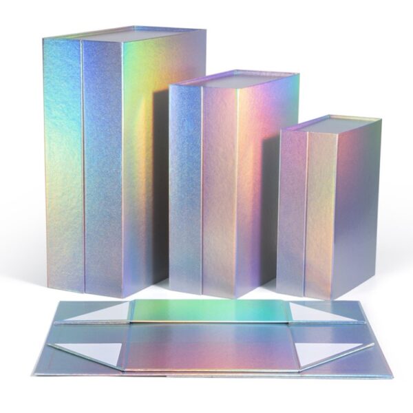 Professional Custom Magnet Folding Paper Flat Pack Box Luxury pink Magnetic Gift Box With Magnet Closure - 画像 3